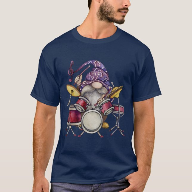 T-shirt Gnome Drummer (Devant)