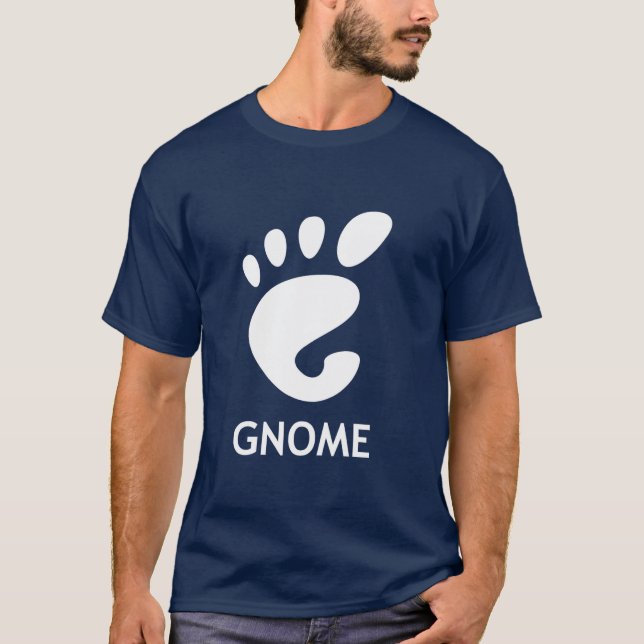 T-shirt Gnome (environnement de bureau) (Devant)