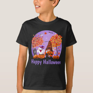 T-shirt Gnome et fantôme d'Halloween mignons avec Text Boy