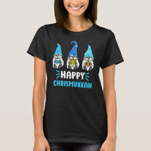 T-shirt Gnome Happy Chrismukkah 2022 Menorah Jewish Hanukk