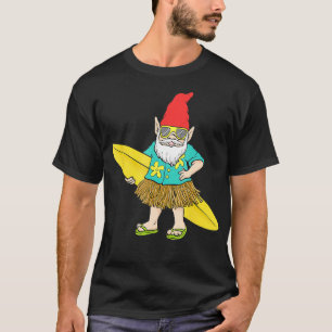 T-shirt Gnome Hawaiienne De Surf Ici Aujourd'Hui Partis À 