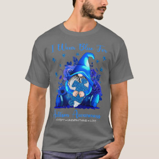 T-shirt Gnome I Wear Blue for Sensibilisation sur l'autism