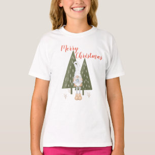 T-shirt Gnome Joyeux Noël pour fille assorti