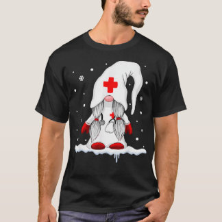 T-shirt Gnome Nurse Funny Nurse Joyeux Cadeaux de Noël