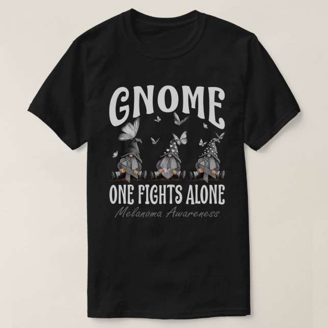 T-shirt Gnome One combat seul la sensibilisation au mélano (Design devant)