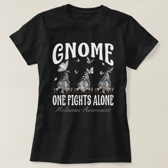 T-shirt Gnome One combat seul la sensibilisation au mélano (Design devant)