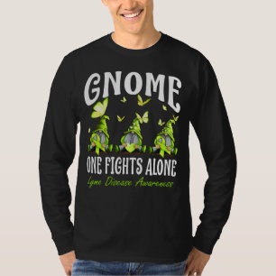 T-shirt Gnome One combat seul Lyme Sensibilisation à la ma