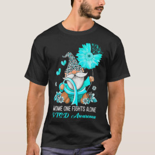 T-shirt Gnome One combat seul Turquoise Ribbon Warrier Pts