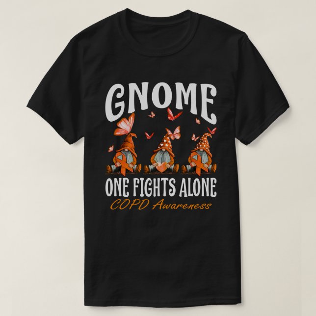 T-shirt Gnome One Fights Alone (Design devant)