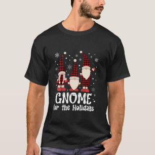 T-shirt Gnome Pour Les Vacances Trois Gnomes Buff Noël