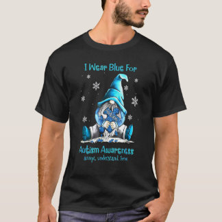 T-shirt Gnome Puzzle Wear Blue For Autism Accept Understan