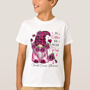 T-shirt Gnome Rose En Octobre Nous Portons Le Cancer Du Se