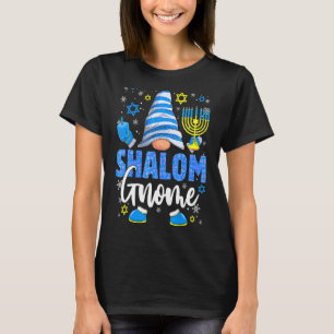 T-shirt Gnome Shalom Ménorah Dreidel Hanukkah Chanukah Jui