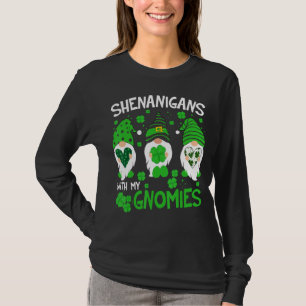 T-shirt Gnome St Patrick Shenanigans Jour Avec Mes Gnomes