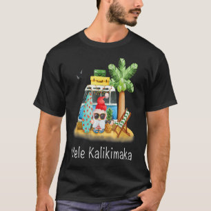 T-shirt Gnome Surf Palm Tree Beach Hawaiian Mele Kali