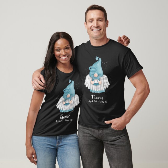 T-shirt Gnome Taurus Zodiac Astrologie Signal Angel Unisex (Unisexe)
