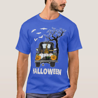 T-shirt Gnome Witch Pumpkin Truck Drive Gnome Autumn Fall 