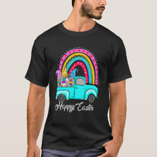 T-shirt Gnomes Arc-En-Ciel Avec Oeufs De Lapin Chasse Cami