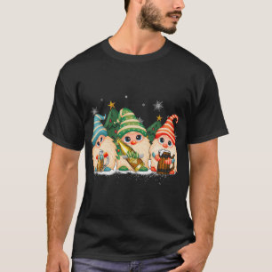 T-shirt Gnomes de bière Boire Bière Xmas Père Noël Boisson