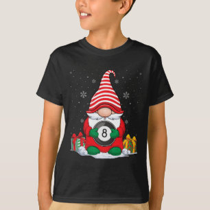 T-shirt Gnomes de Noël de Billard Ll Mignons Billard Ll Am