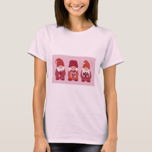 T-shirt Gnomes de Saint Valentin Je t'aime Art