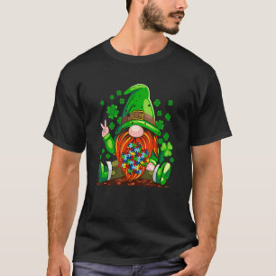 T-shirt Gnomes de sensibilisation à l'autisme Shamrock St