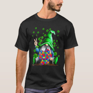 T-shirt Gnomes de sensibilisation à l'autisme Shamrock St