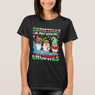 T-shirt Gnomes de vacances d'été drôles pour Noël