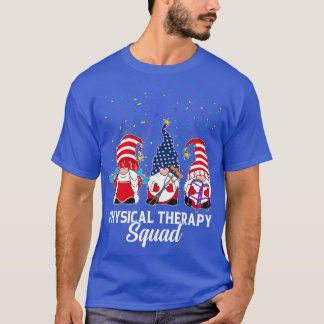T-shirt Gnomes équipe de physiothérapie 4 juillet indépend