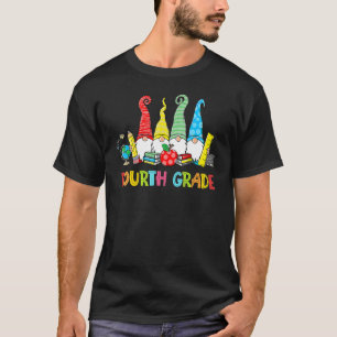 T-shirt Gnomes Équipe de quatrième année Enseignant de pre