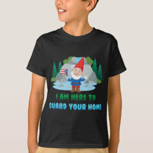 T-shirt Gnomes - Je Suis Ici Pour Garder Votre Maison - Pu