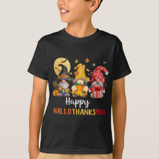 T-shirt Gnomes mignonnes amusants Hallothanksmas automne