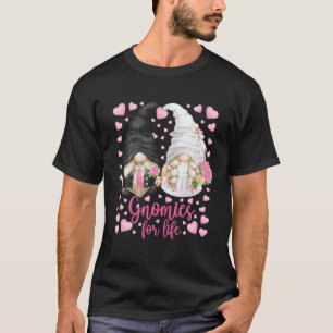 T-shirt Gnomes Mignonnes Mariées Et Groom Pour La Vie Pour