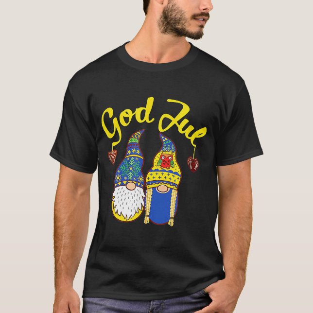 T-shirt Gnomes mignons Dieu juil suédois Noël norvégien (Devant)