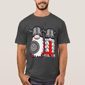 T-shirt Gnomes nordiques mignons Viking Tomte Couple Scand