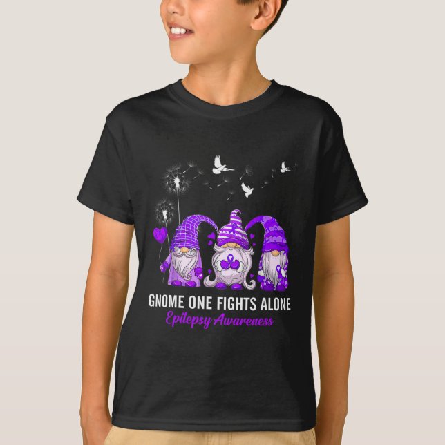 T-shirt Gnomes One combat seul la sensibilisation à l'épil (Devant)