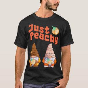 T-shirt Gnomes Rétro Juste Peaché Fruit Été Géorgie Paix
