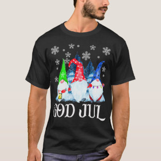T-shirt Gnomes scandinaves Dieu Jul Tomte Suédois Christma