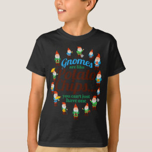 T-shirt Gnomes sont comme des chips de pommes de terre Jar