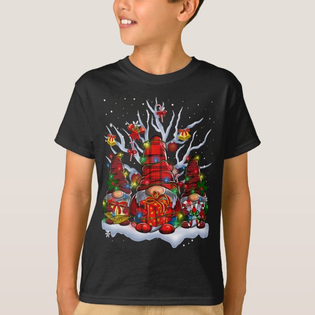 T-shirt Gnomies Père Noël Gnome Pajama de Noël (Devant)
