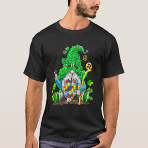 T-shirt Gnomies Shamrock Sensibilisation à l'autisme St Pa