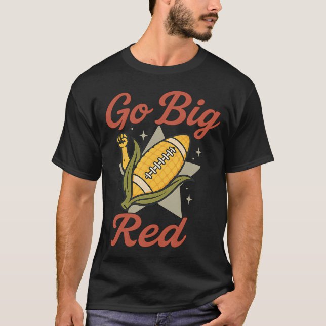 T-shirt Go Big Red (Devant)