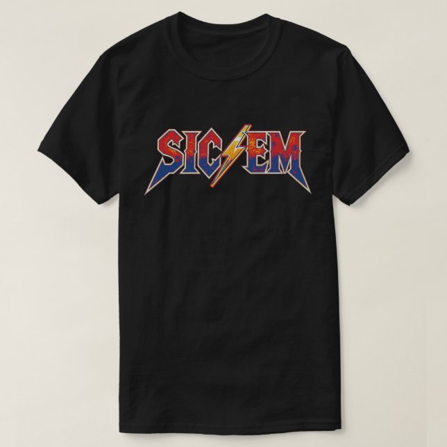 T-shirt Go Dawgs Highschool Football Spirit Sic'Em Jeu (Design devant)