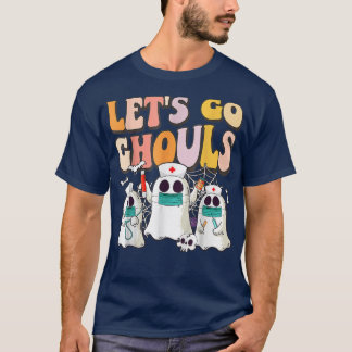 T-shirt Go Ghouls Halloween Ghost Super Retro les années 7