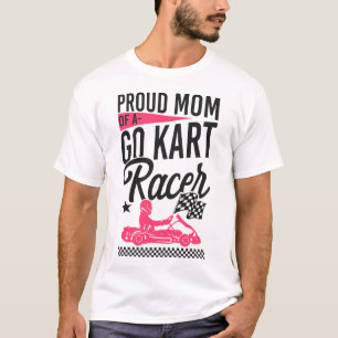 T-shirt Go Kart Fier Maman Of A Go Kart Racer Maman Vintag