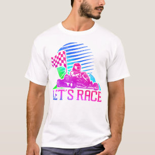 T-shirt Go Kart Race 80s 90s Retro