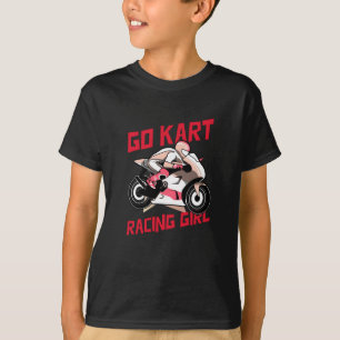 T-shirt Go Kart Racing Girl