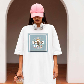 T-shirt Go Live - Créateur de contenu
