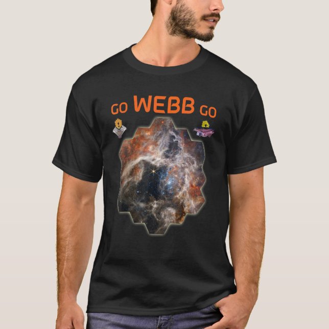 T-shirt GO  WEBB  GO  Webb Space Telescope New Tarantula N (Devant)