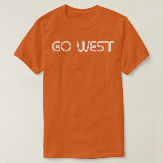 T-shirt Go West blanc (Design devant)